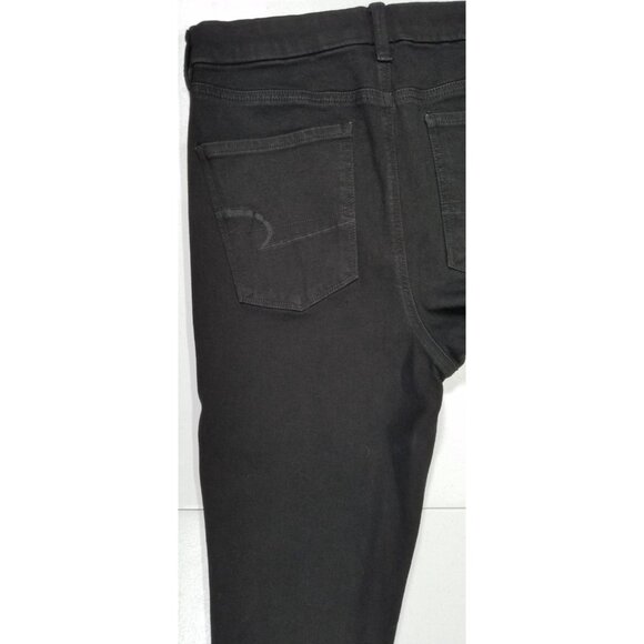 American Eagle The Dream Jean Black Stretch High Rise Jegging Women's 12 Regular - Picture 15 of 16